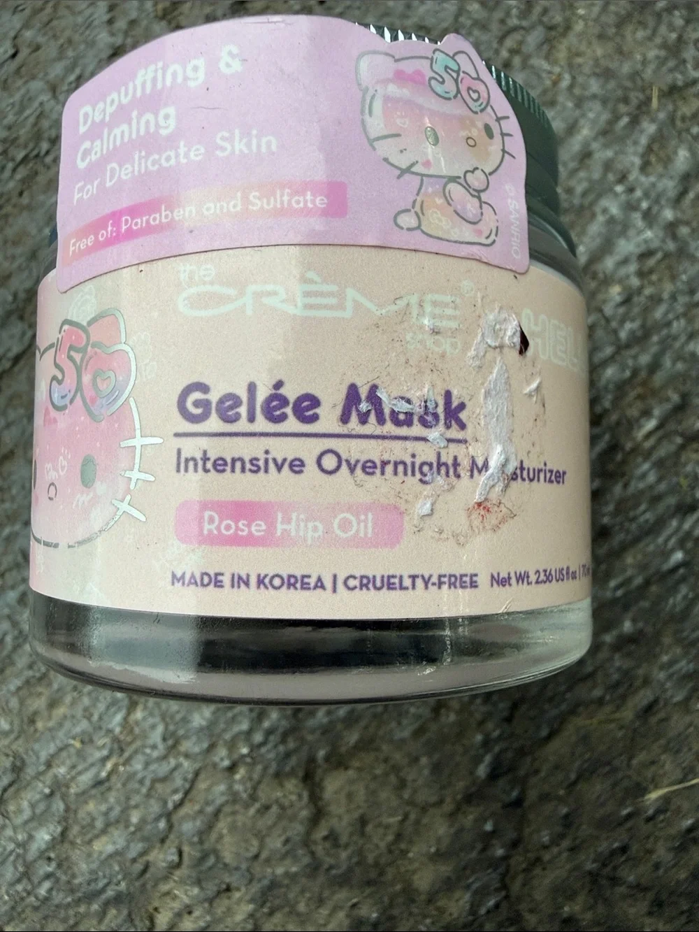 Gelee Mask Intensive Overnight Moisturizer - Pink (Rose Hip Oil)